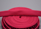 注文の11mmの衣服ポリエステル編みこみのロープは円の光沢があるシリコーンのロゴを印刷した