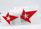 付着力パッチの赤い空の星の形の熱出版物の第2 3D鉄
