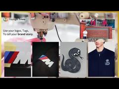 帽子と服のための鉄2DリサイクルTPUカスタムユニフォームパッチ