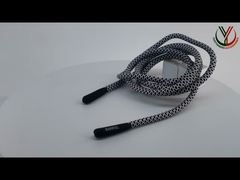 シリコンエンド L125cm 弾性ドローストリングコード コットンコード 巾着袋用