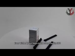 衣類用デモ用カスタムロゴ入り2色プラスチックジッパープルポリエステル