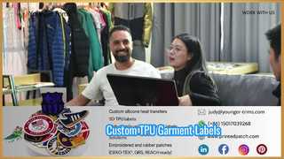 衣服用のカスタム TPU ラベル