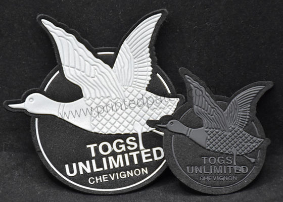 Debossed 300psi 3Mの反射ラベルはジーンズのためのパッチでアイロンをかける